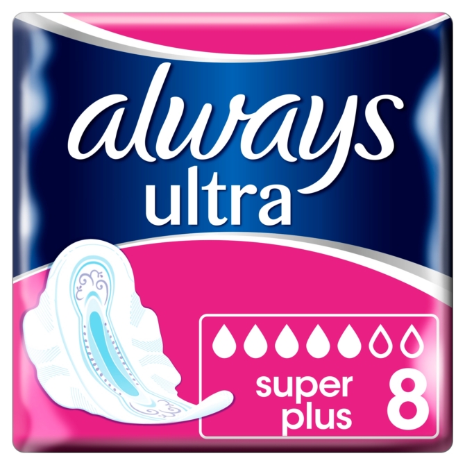Always egészségügyi betét Ultra Super Plus (8 db)